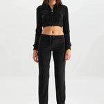 TRINITY CROP HOODIE