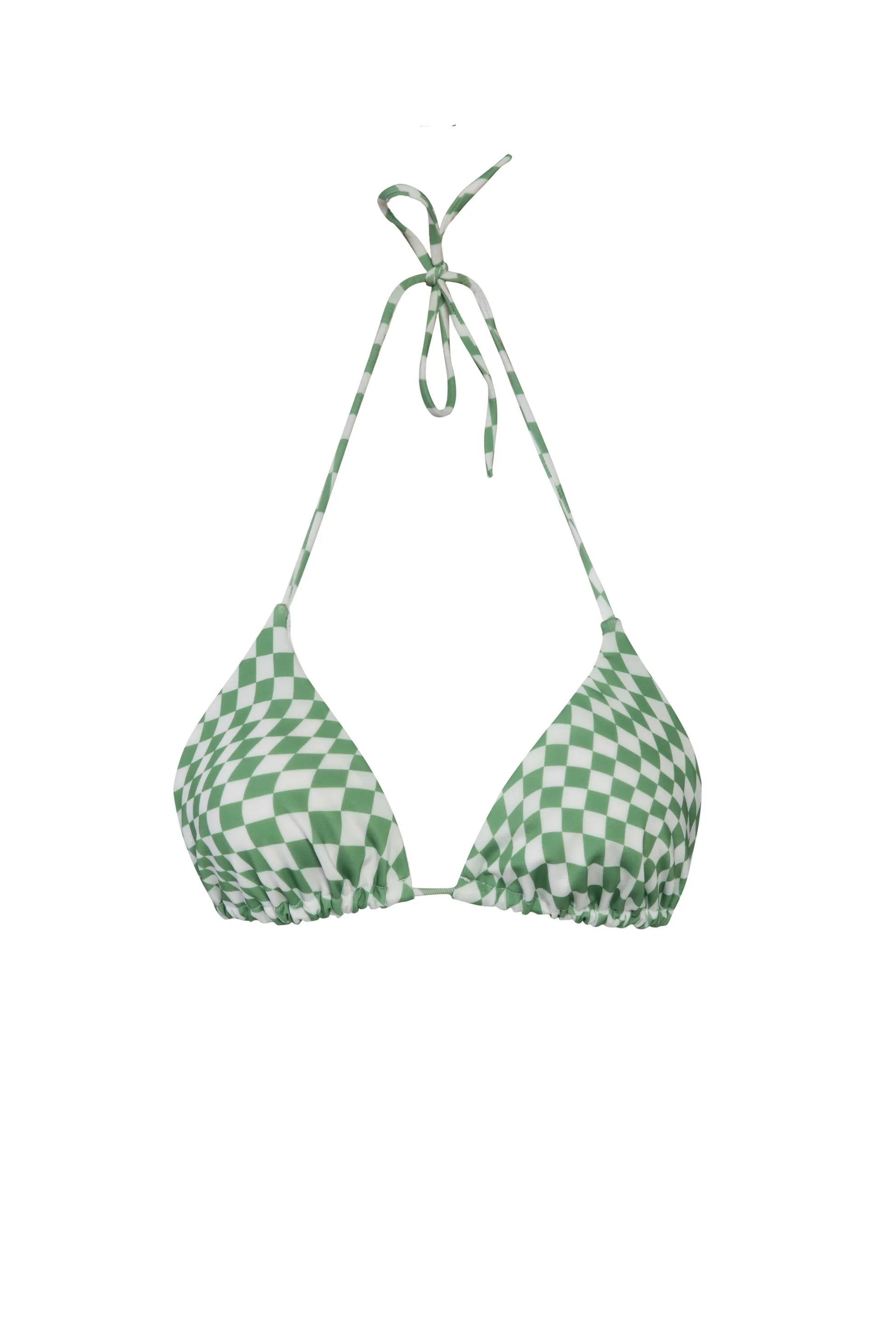 PSYCHEDELIC GREEN BIKINI TOP