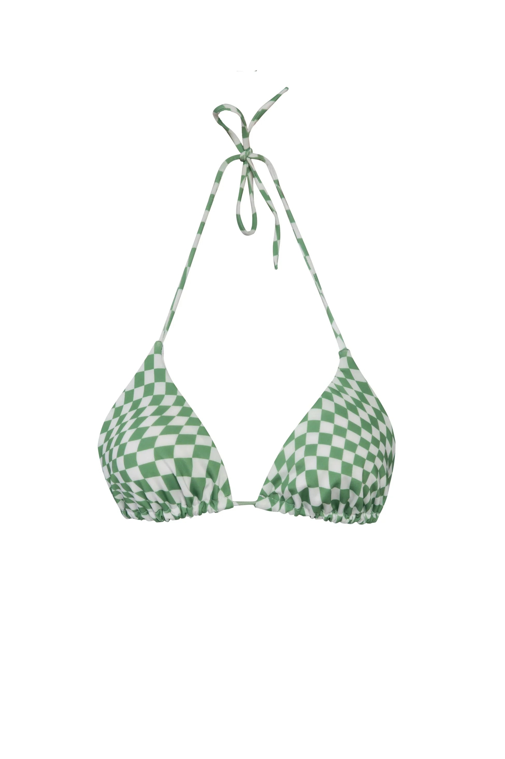 PSYCHEDELIC GREEN BIKINI TOP