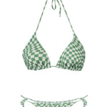 PSYCHEDELIC GREEN BIKINI TOP