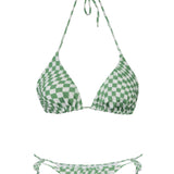 PSYCHEDELIC GREEN BIKINI TOP